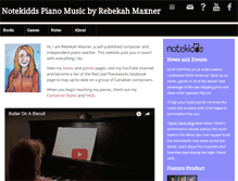 Tablet Screenshot of notekidds.maxner.ca